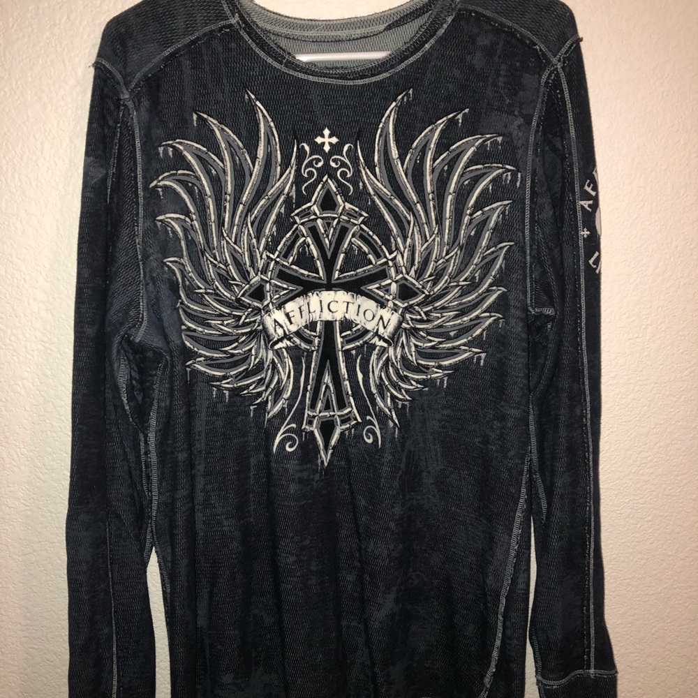 Men’s reversible affliction shirt